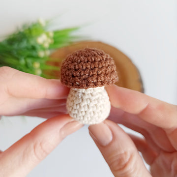 Crochet Mushroom Amigurumi Pattern: Christmas Ornaments & Keychain