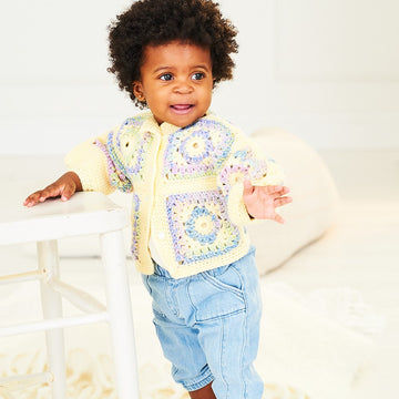Crochet Cardigan & Top in Stylecraft Soft Baby Easy Stripes and Bambino DK 10159