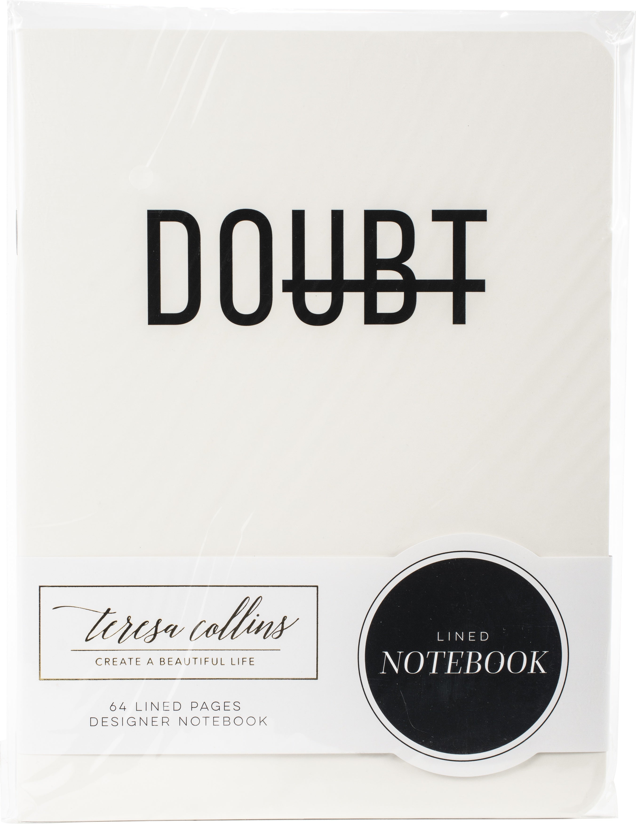 Teresa Collins Designer Notebook 6"X8" - Doubt