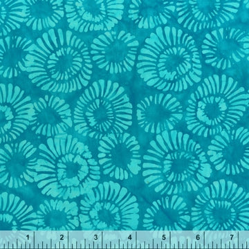 Anthology Fabrics Quiltessentials - Mums Blue