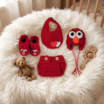 Crochet Baby Elmo Set