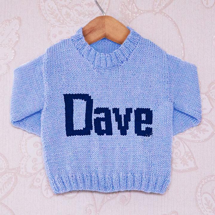 Intarsia - Dave Moniker Chart - Childrens Sweater