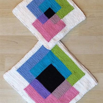 KGeometry: Placemat and Pot Holder with Square Venn Diagram
