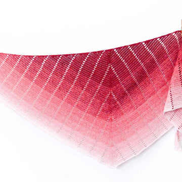 Raspberry Croissant Shawl