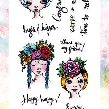 Studio Light Art By Marlene 3.0 Stamps - NR. 33, Girl Talk