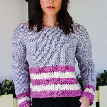 1919 Cropped Striped Sweater