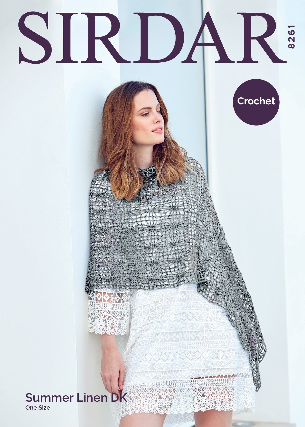 Poncho in Sirdar Summer Linen DK - 8261 - Downloadable PDF