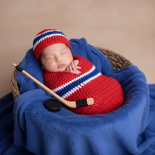 Crochet Baby Cocoon and Hat
