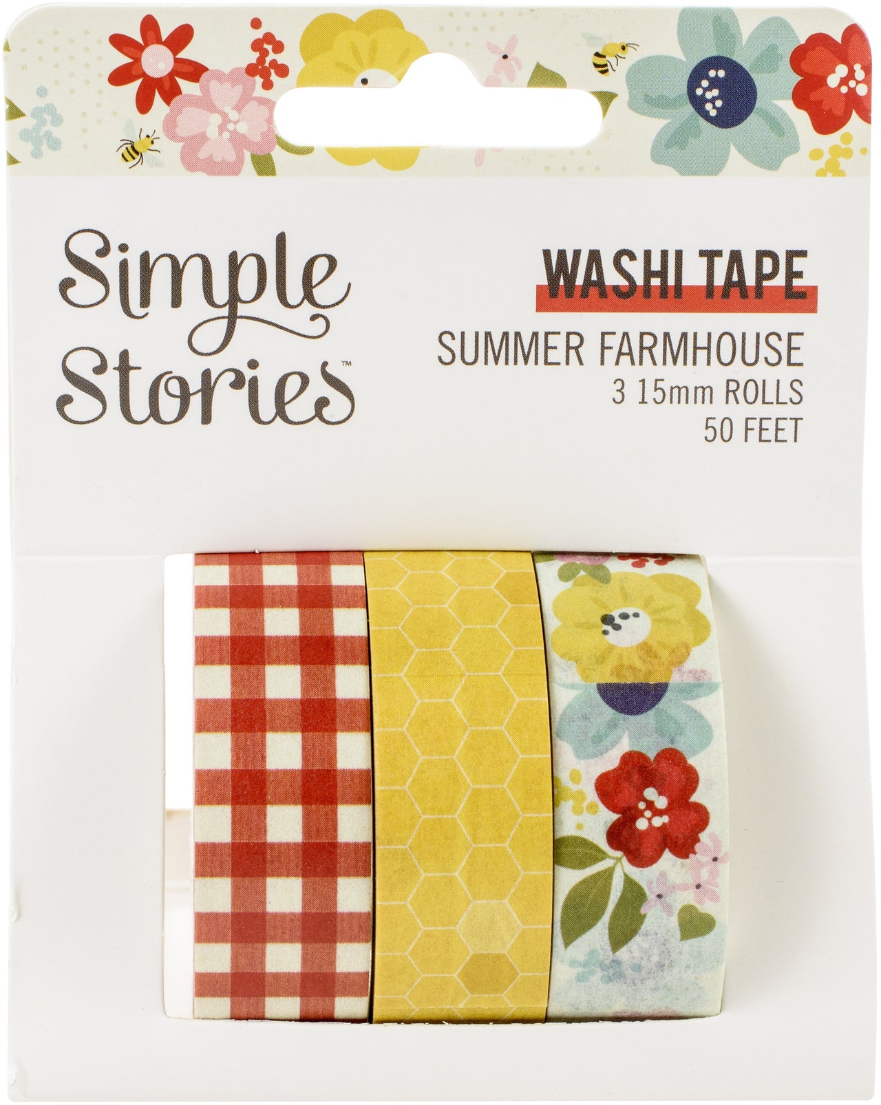 Simple Stories Summer Farmhouse Washi Tape 3/Pkg - 619782