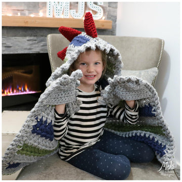 Bulky & Quick Dino Blanket