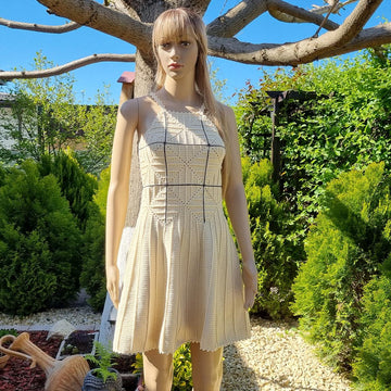 Crochet dress for summer with granny squares