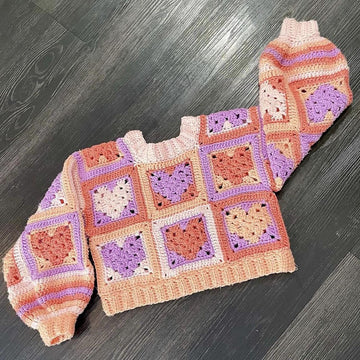 Willow Heart Crop Sweater