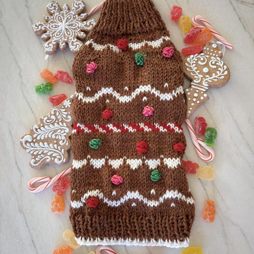 Gingerbread Pet Sweater