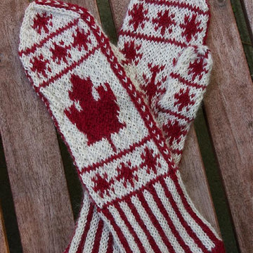 Maple Leaf Mittens