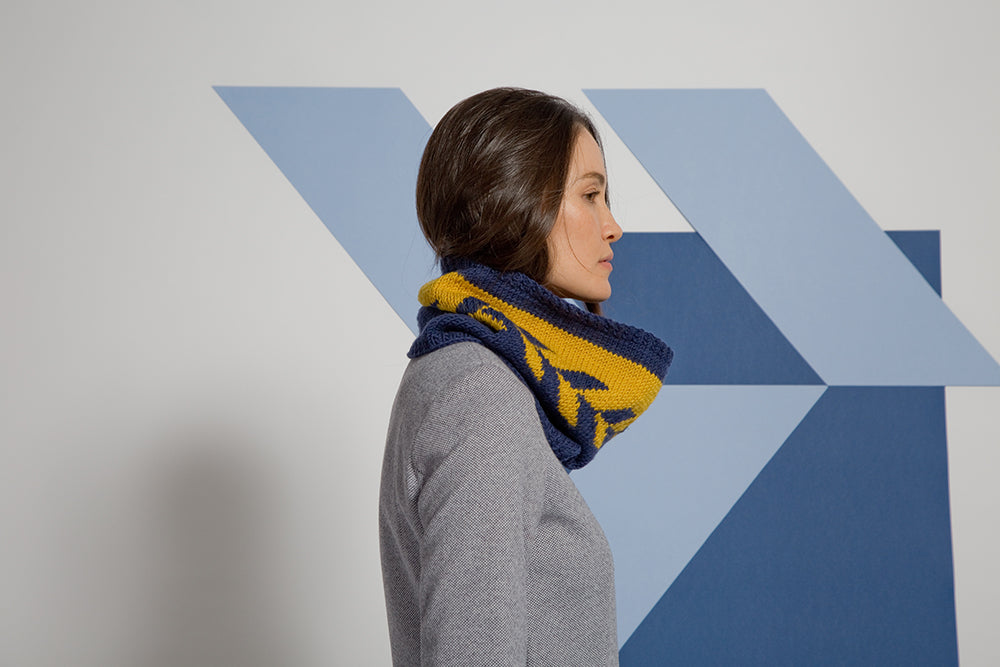 " Zoey Cowl " -  Cowl Knitting Pattern For Women in MillaMia Naturally Soft Aran by MillaMia