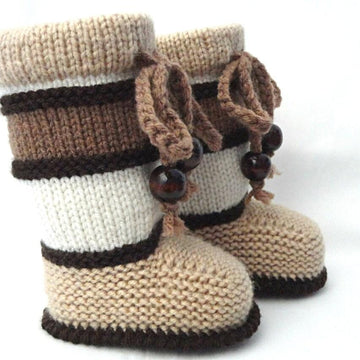 PATTERN Knit Baby Shoes Baby Boy Autumn Forest