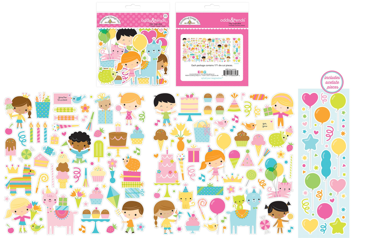 Doodlebug Odds & Ends Die-Cuts - Hey Cupcake