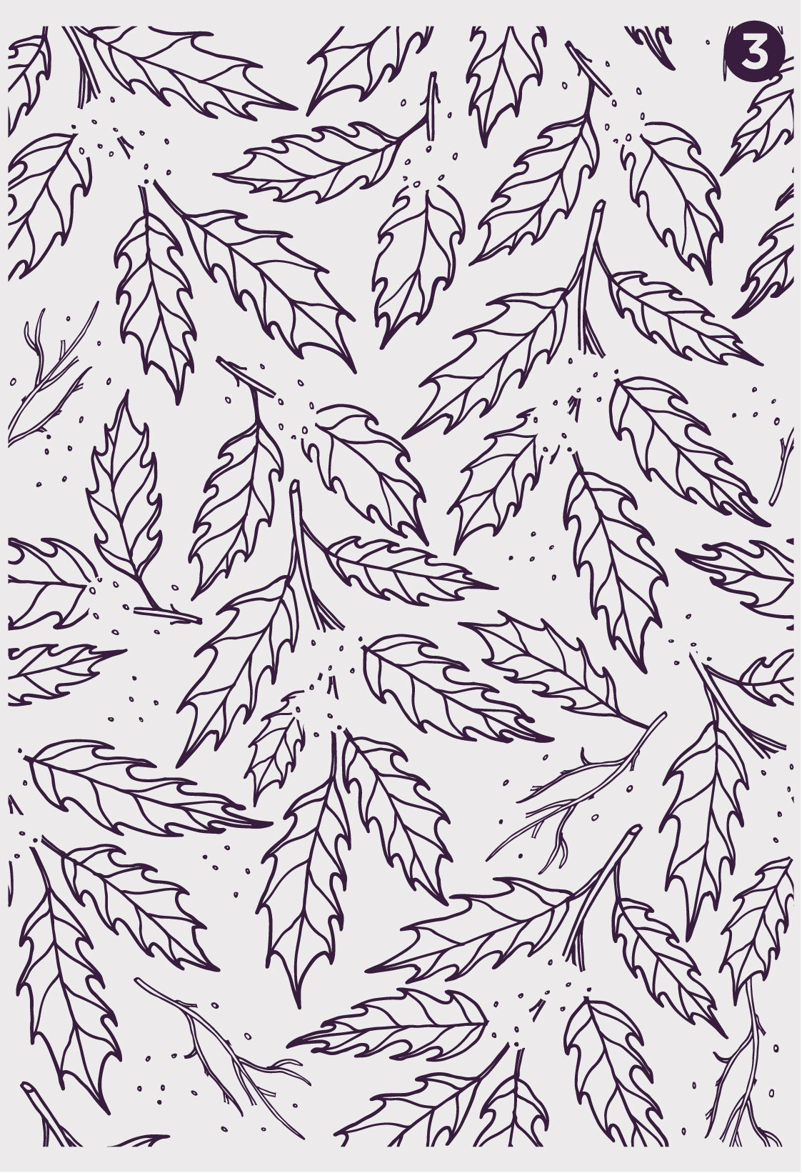 Crafter's Companion Background Layering Stamps - Festive Holly