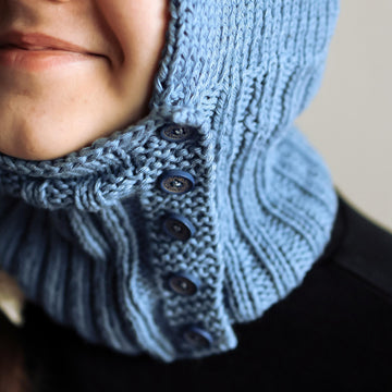 Sage Balaclava for Aran