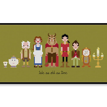 Beauty and the Beast - PDF Cross Stitch Pattern