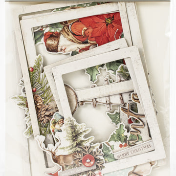 Simple Stories Country Christmas Layered Frames Die-Cuts 6/Pkg - 600388