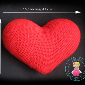 Heart Cushion - PDF crochet pattern