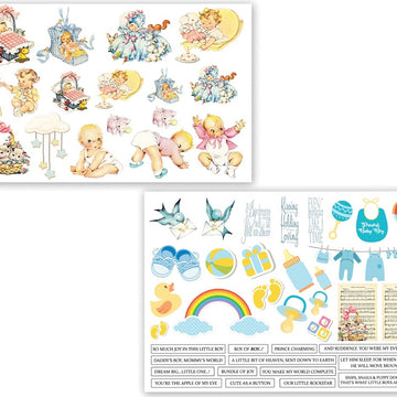 Dress My Craft Image Sheet 240gsm A4 2/Pkg - Precious Baby Boy