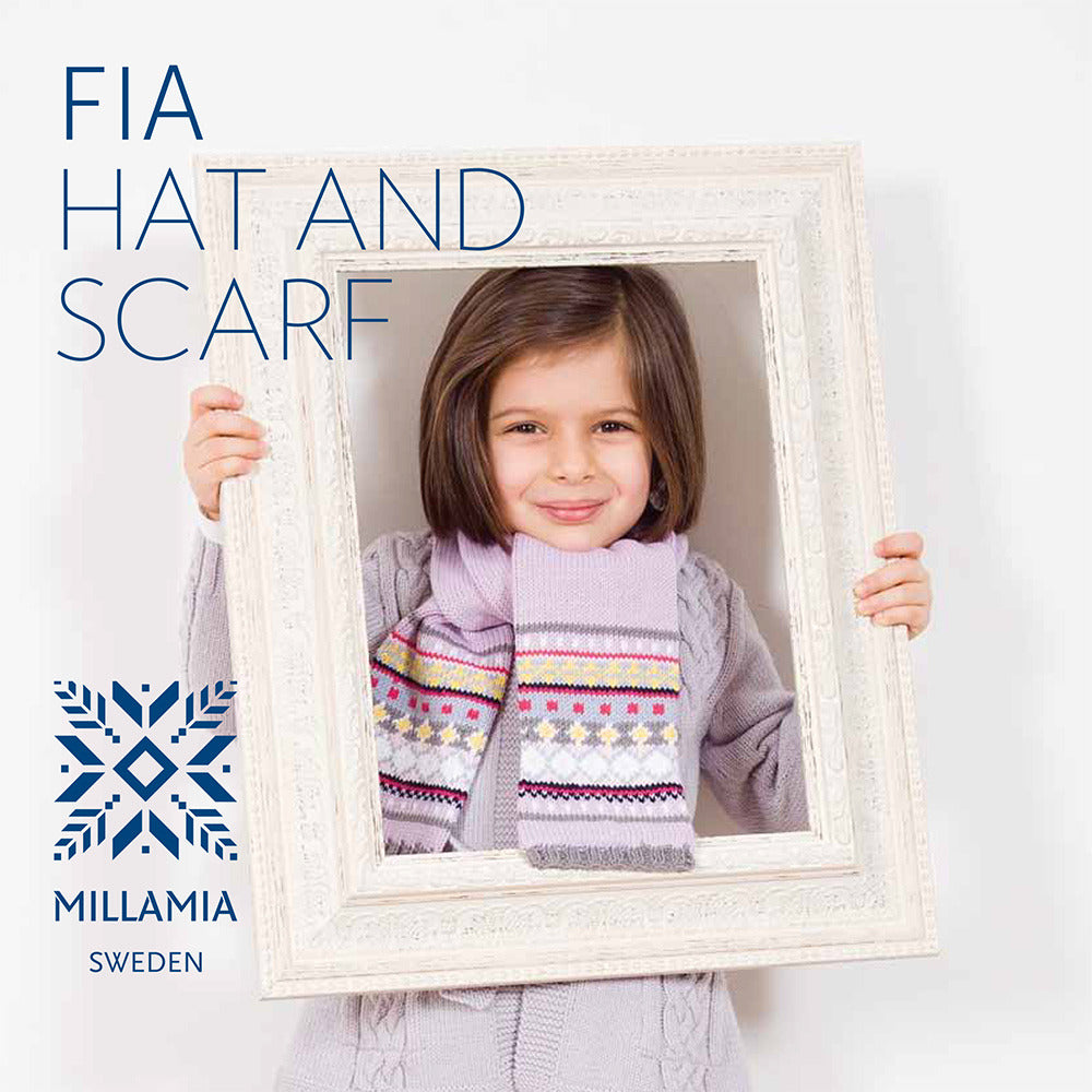 "Fia Hat And Scarf" - Hat Knitting Pattern For Girls in MillaMia Naturally Soft Merino