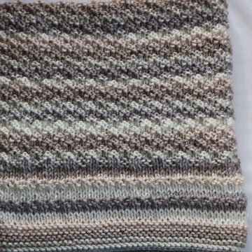 Cappuccino Bulky Baby Blanket