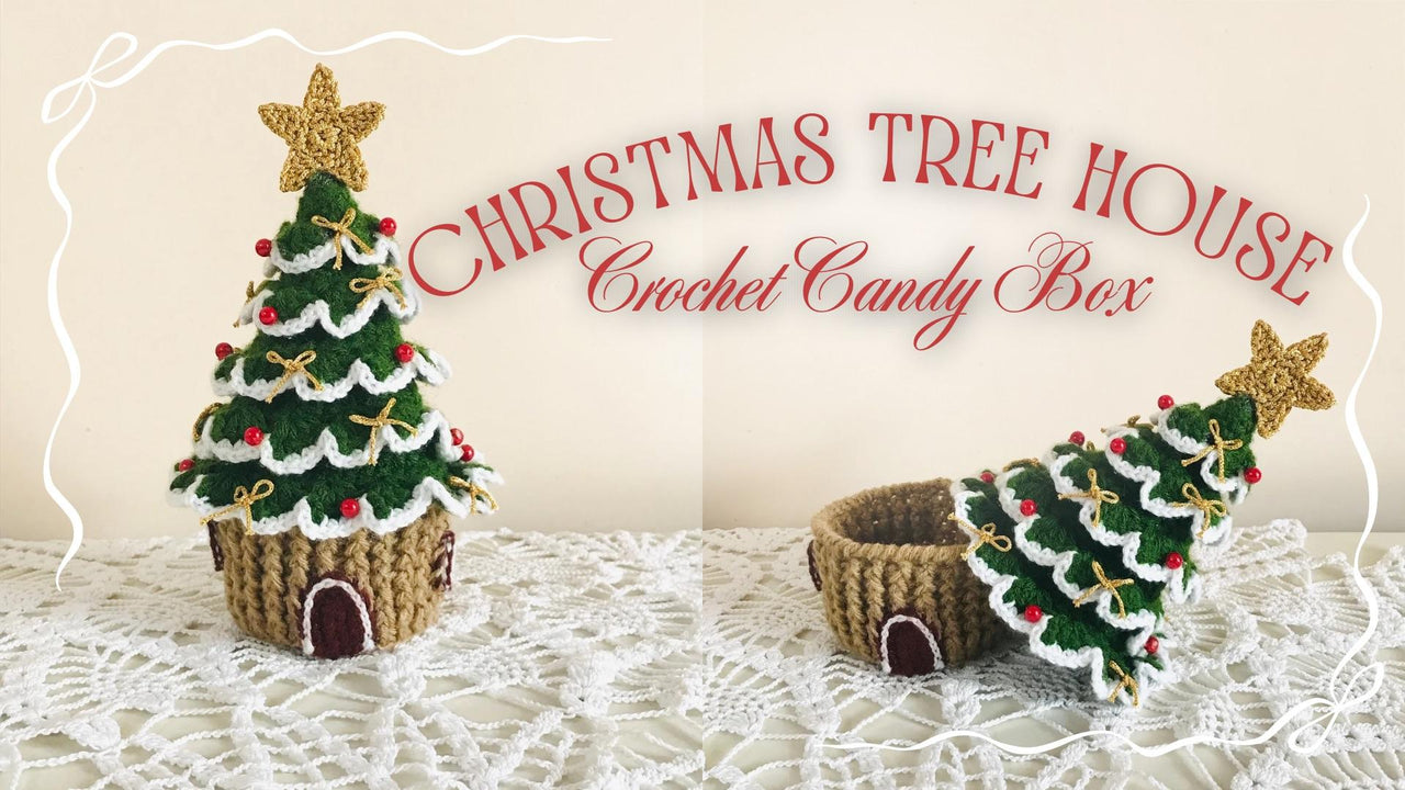 Christmas tree house candy box