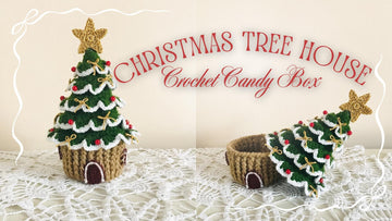 Christmas tree house candy box