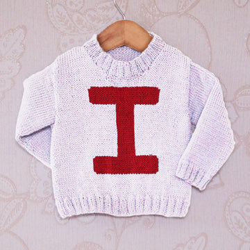 Intarsia - Letter I Chart - Childrens Sweater