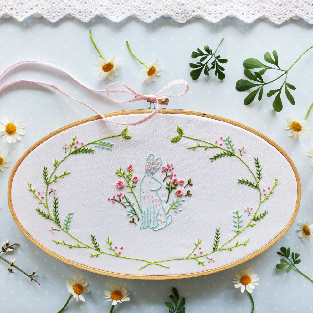 Tamar Easter Bunny Printed Embroidery Kit - 8in