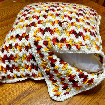 Embrace Autumn Crochet Pillow