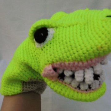 Rexy, the Tyrannosaurus rex, hand puppet