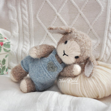 Baby Lamb knitting pattern, Flat Knitting