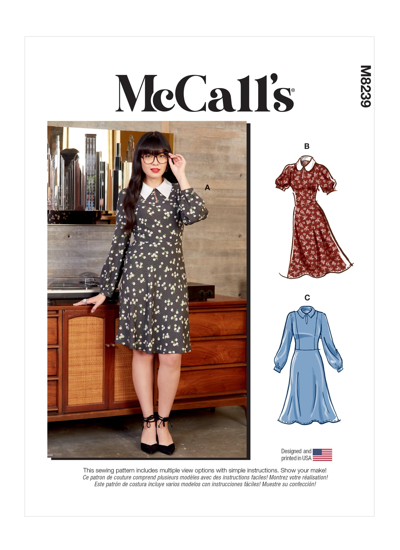 McCall's Misses' Dresses M8239 - Sewing Pattern