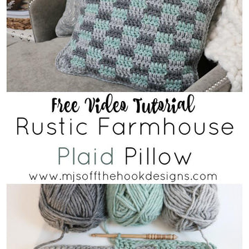Rustic Farmhouse Plaid Pillow