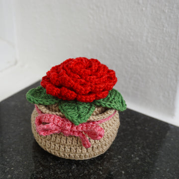 Crochet Pattern Flower in Pot!