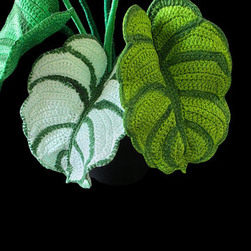 Crochet Dragon Scale Alocasia plant