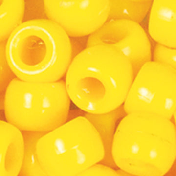Cousin Fun Pack Acrylic Pony Beads 250/Pkg - Yellow
