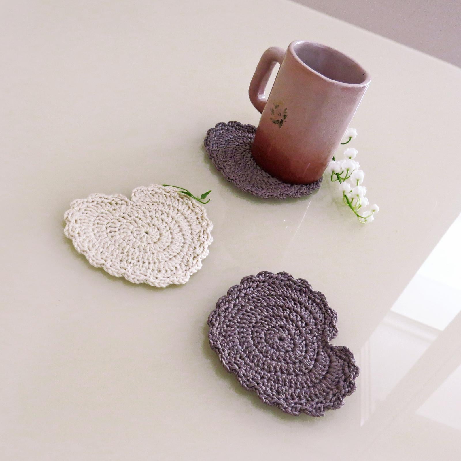 Little heart shaped coaster