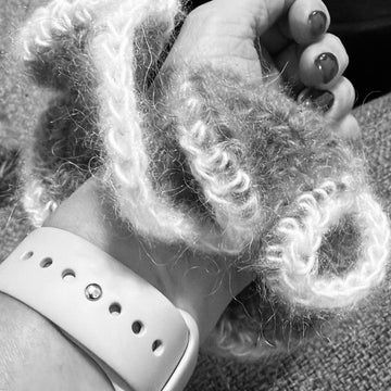 Mohair Scrunchie