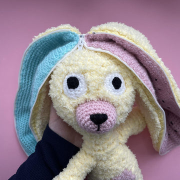 Bunny with fruit ears amigurumi