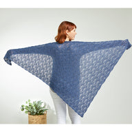 984 Bluebird - Shawl Knitting Pattern for Women in Valley Yarns 2/10 Merino Tencel