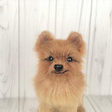 Pomeranian dog crochet