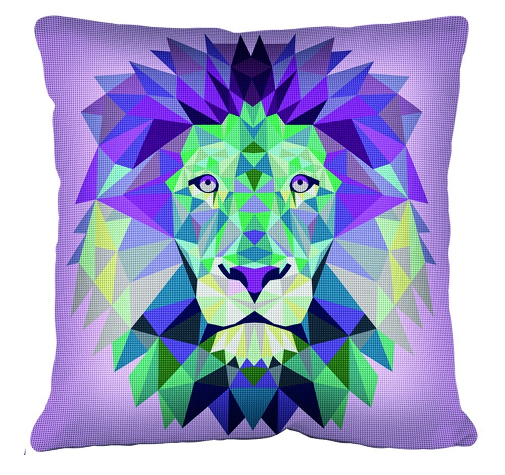 Margot Lion Tapestry Cushion Kits - 40cm x 40cm