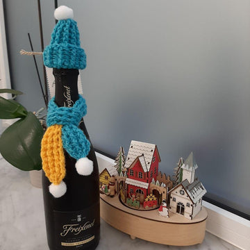 Wine Bottle Hat and Scarf