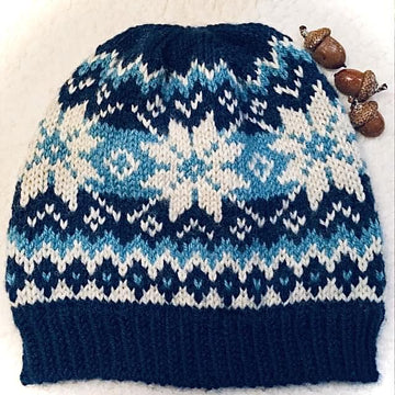 Graphic Selbu Knit Hat
