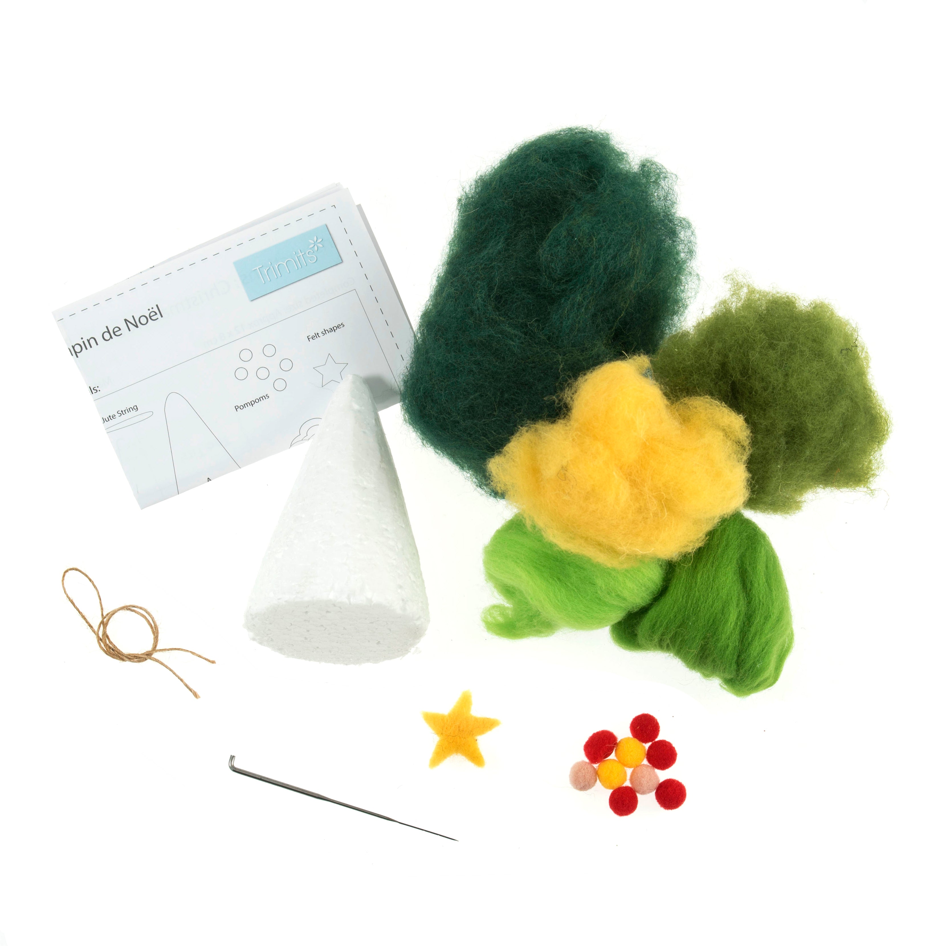Trimits Christmas Tree Decoration Needle Felting Kit